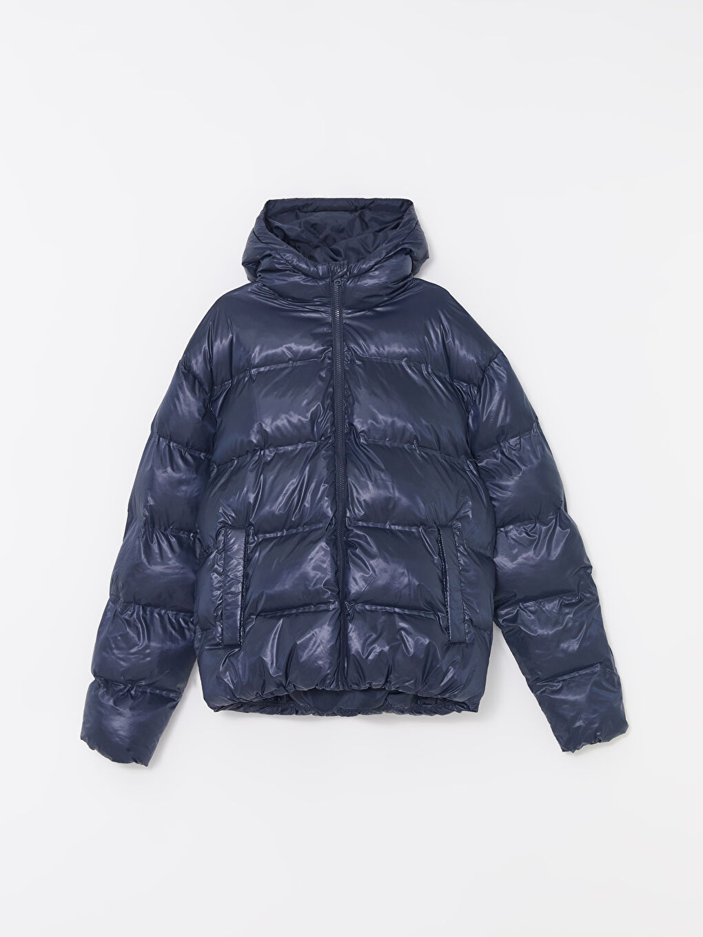 XSIDE Standard Fit Hooded Men's Puffer Coat -W46071Z8-R4J