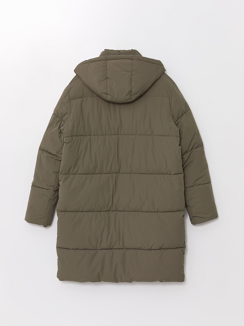 Пуховик стандартного кроя с капюшоном для мужчин-8