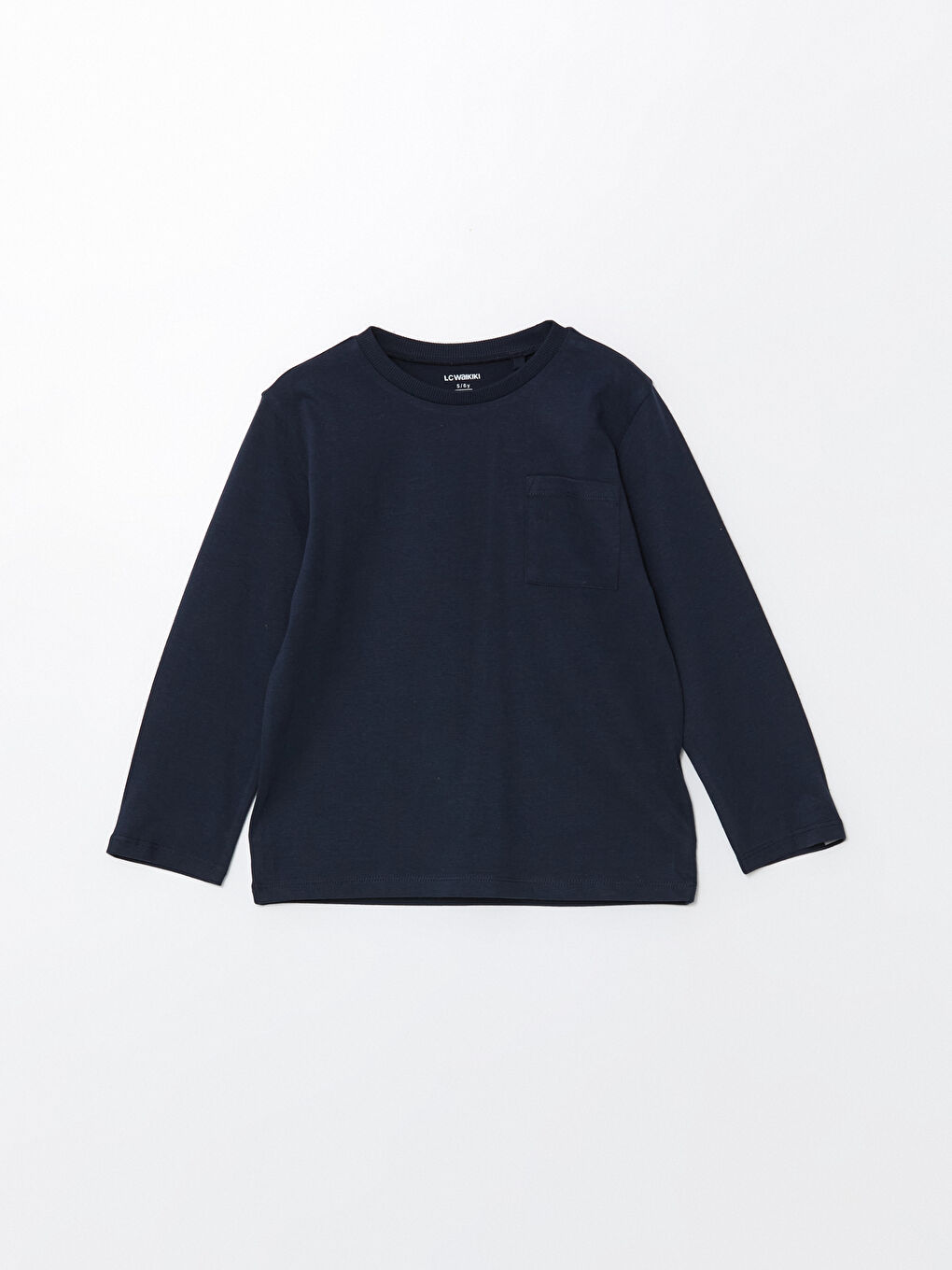 LCW Kids Rundhalsausschnitt Langarm Schlichtes T-Shirt für Jungen -W46101Z1-HNG