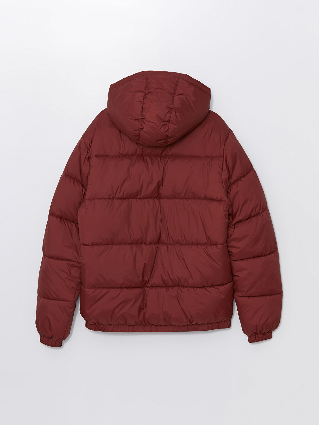 Standart Kalıp Kapüşonlu Erkek Şişme Mont-7