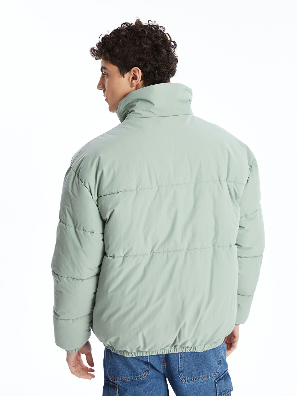 XSIDE Manteau Bouffant Coupe Décontractée Col Cheminée pour Hommes -W46108Z8-S8M