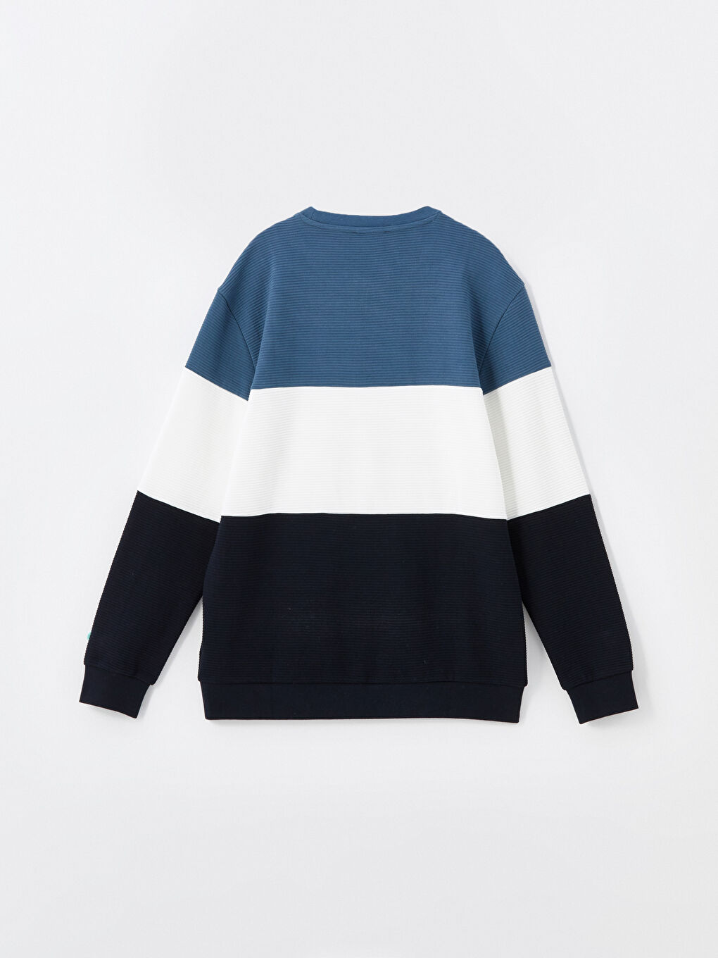 SOUTHBLUE Crew Neck Long Sleeve Color Block Men's Sweatshirt -W46130Z8-KZZ