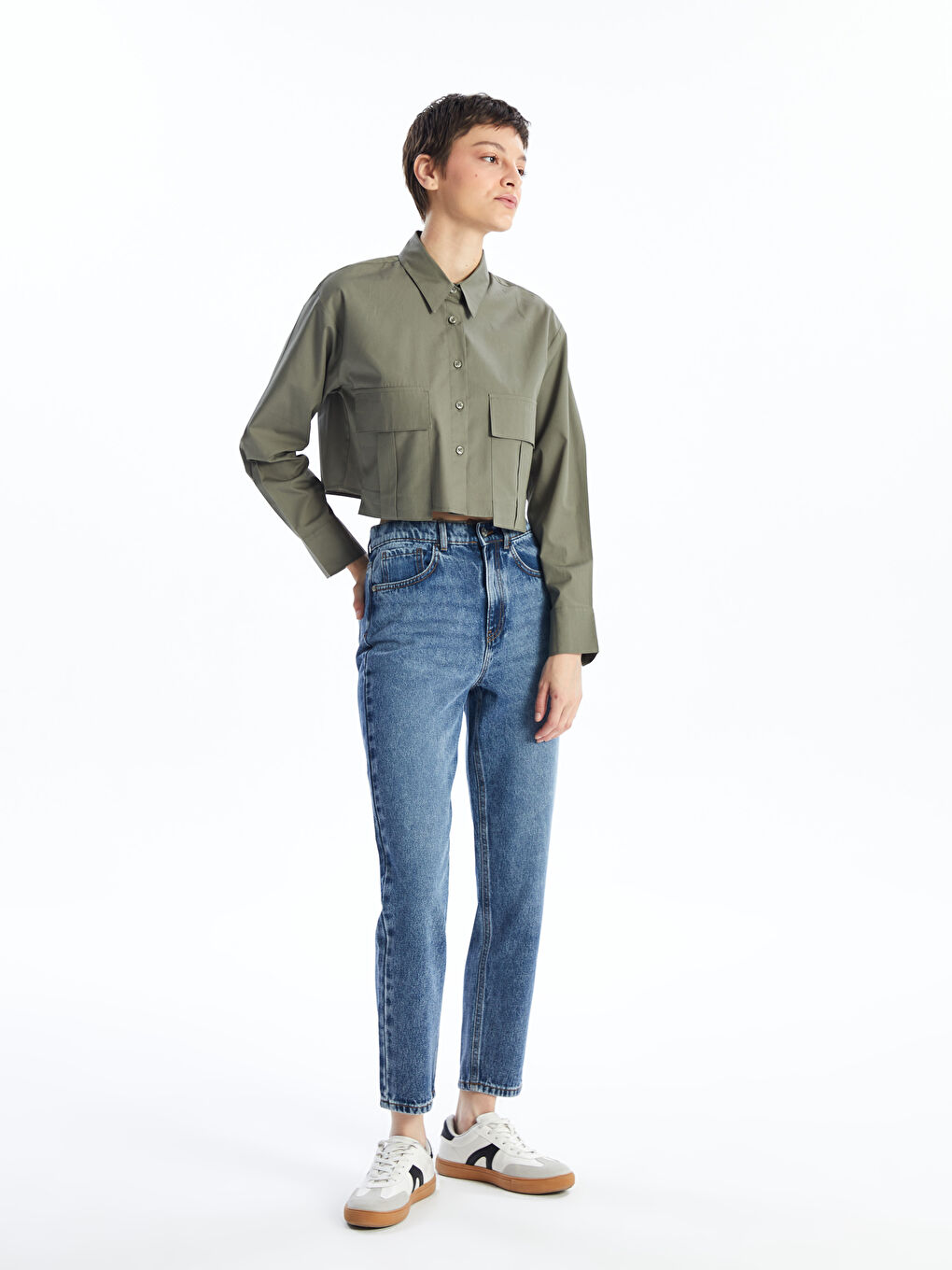 LCW Jeans Дънки Mom Fit за жени -W46143Z8-507