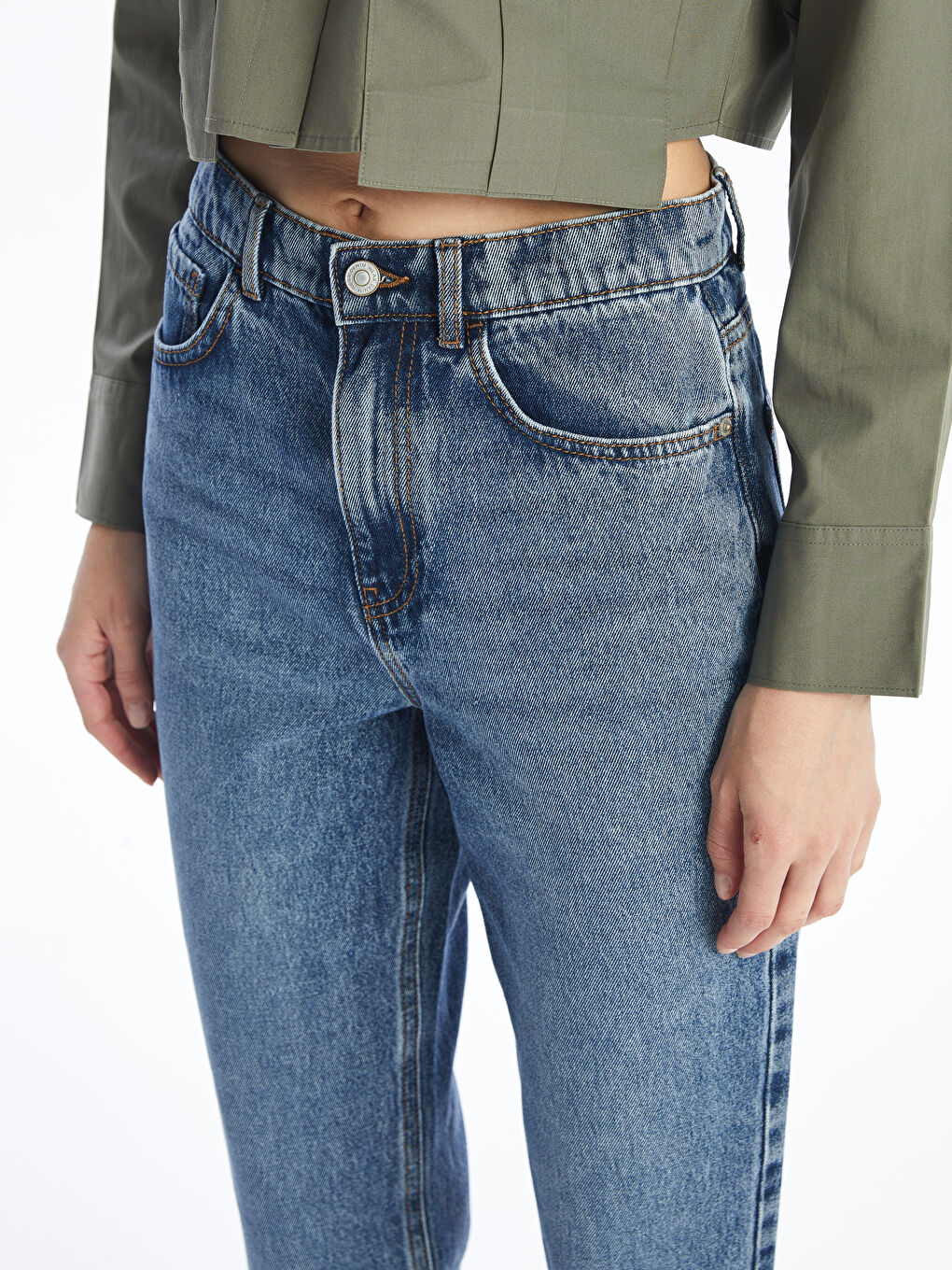 LCW Jeans Дънки Mom Fit за жени -W46143Z8-507