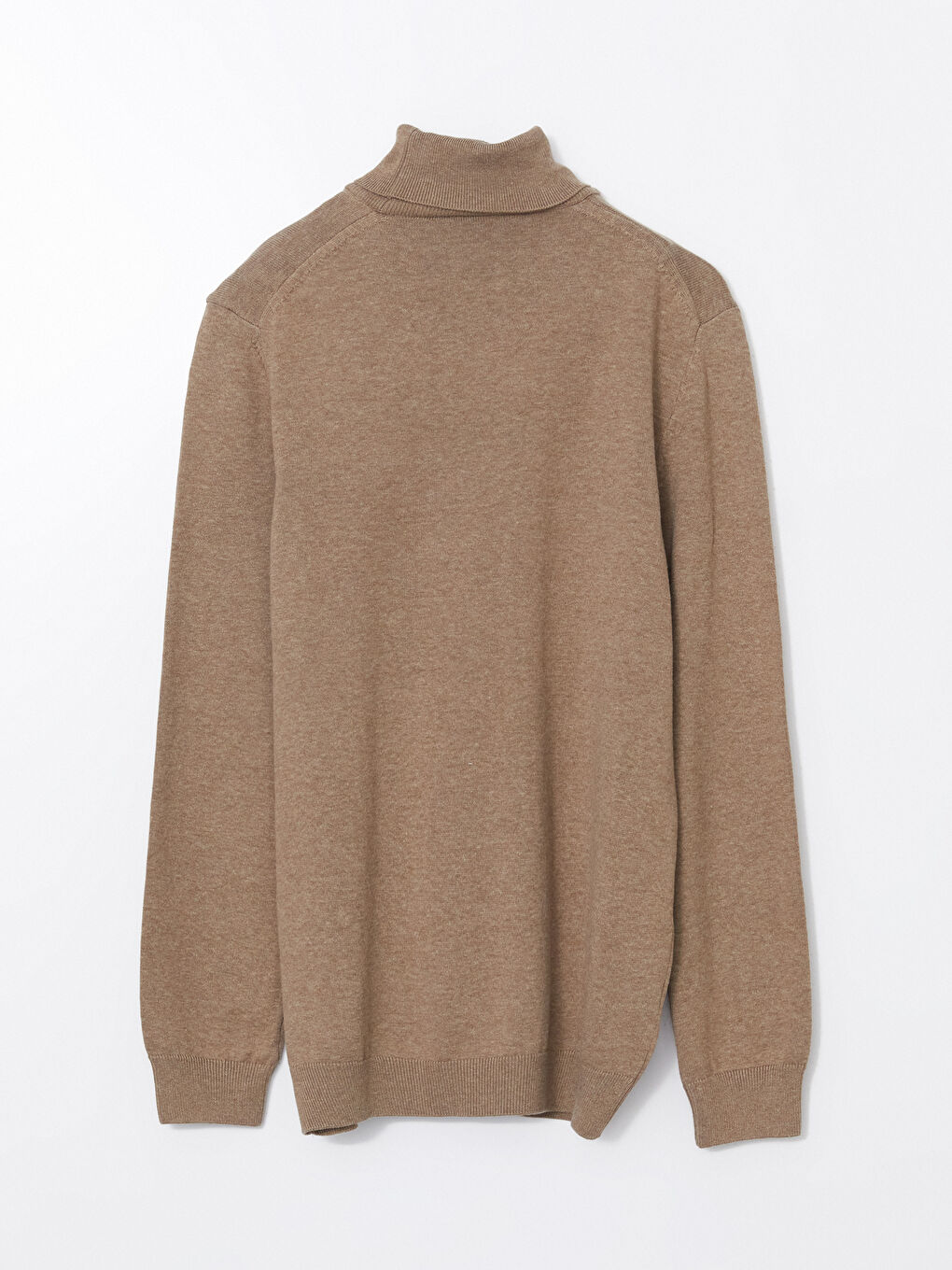 Turtleneck Long Sleeve Men's Tricot Sweater -W46154Z8-E0B