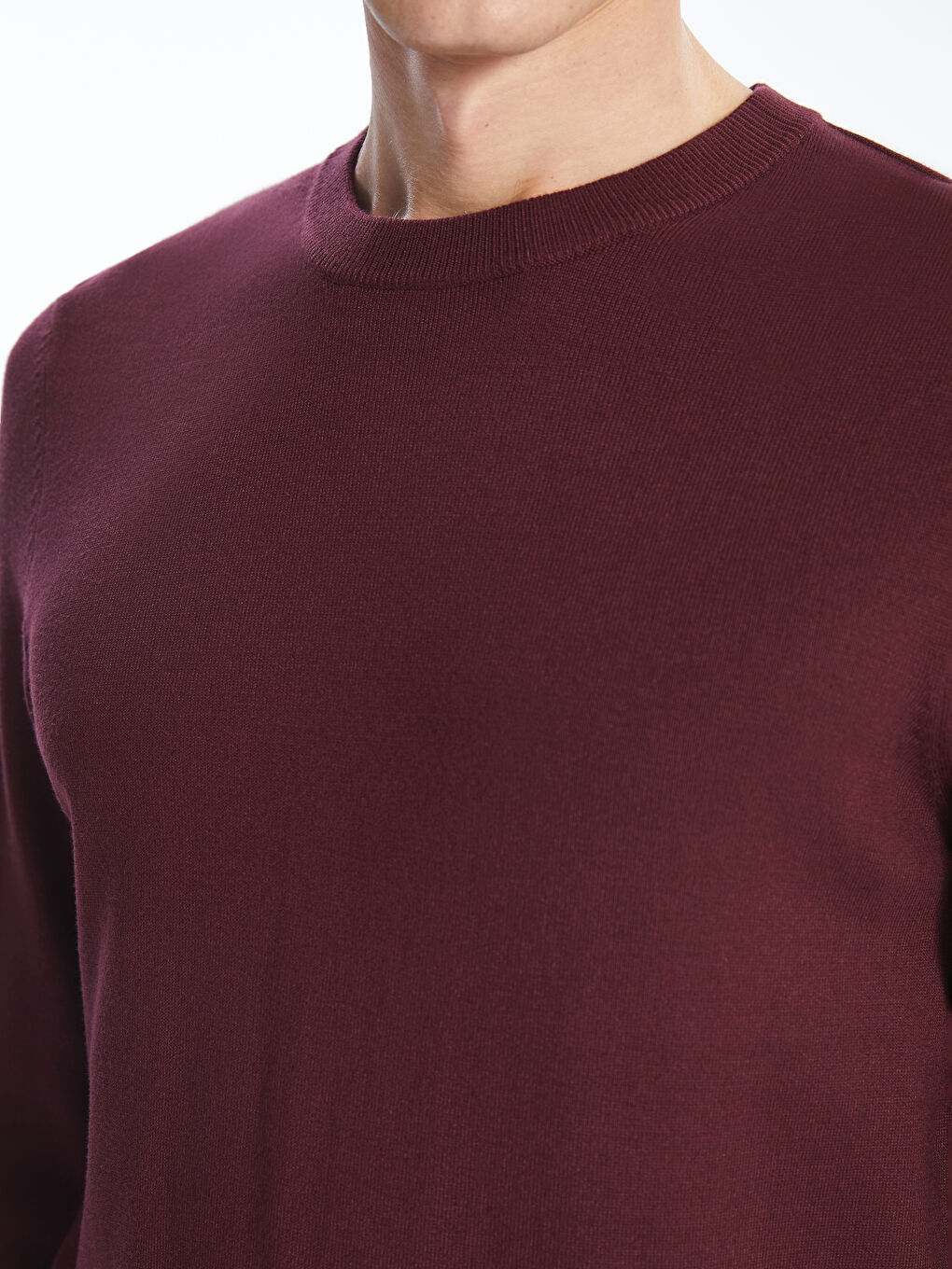 Muški trikotažni džemper okruglog izreza dugih rukava-2