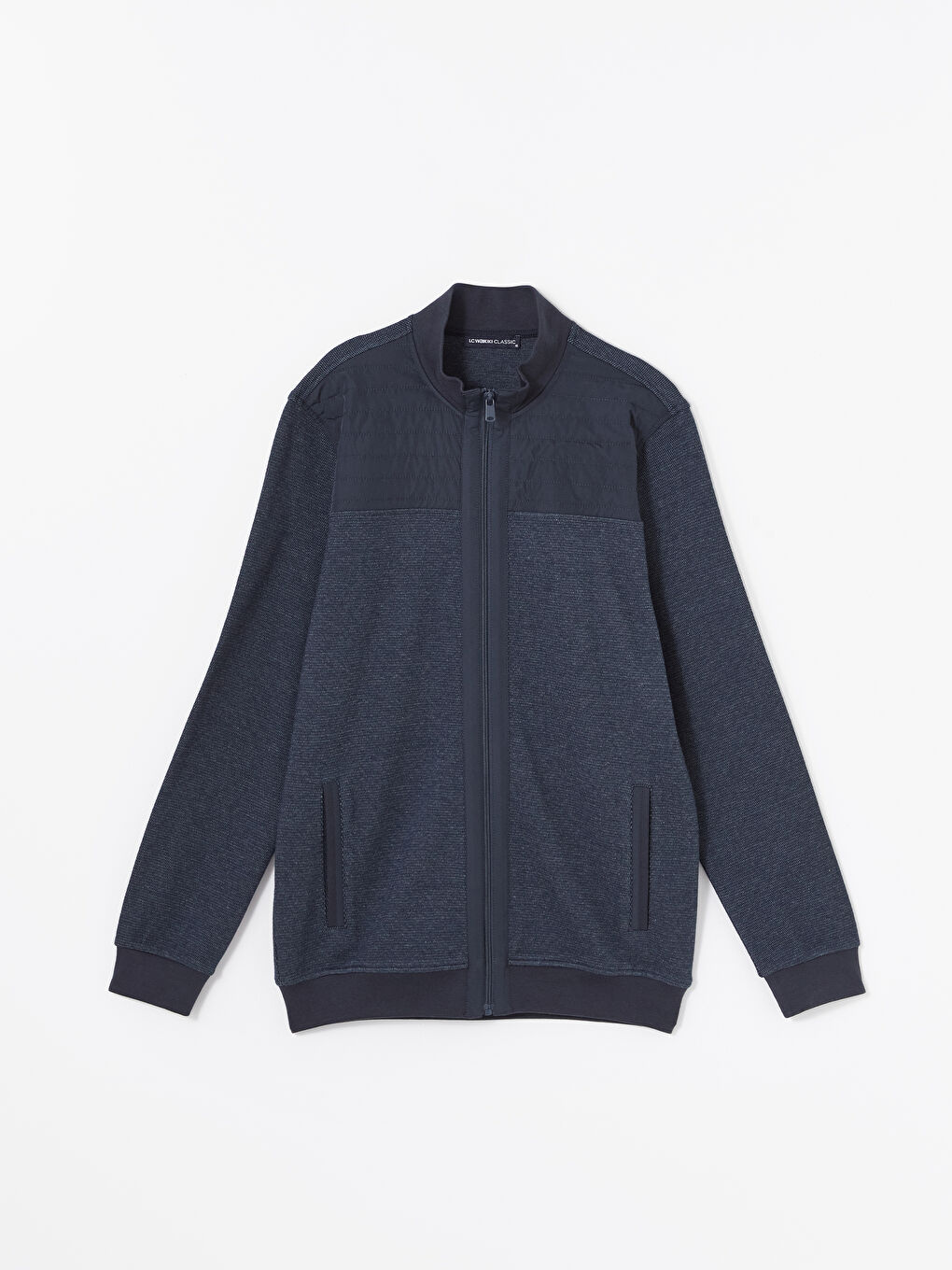 LCWAIKIKI Classic Sweat-shirt zippé à manches longues pour Hommes avec col cheminée -W46164Z8-RFH