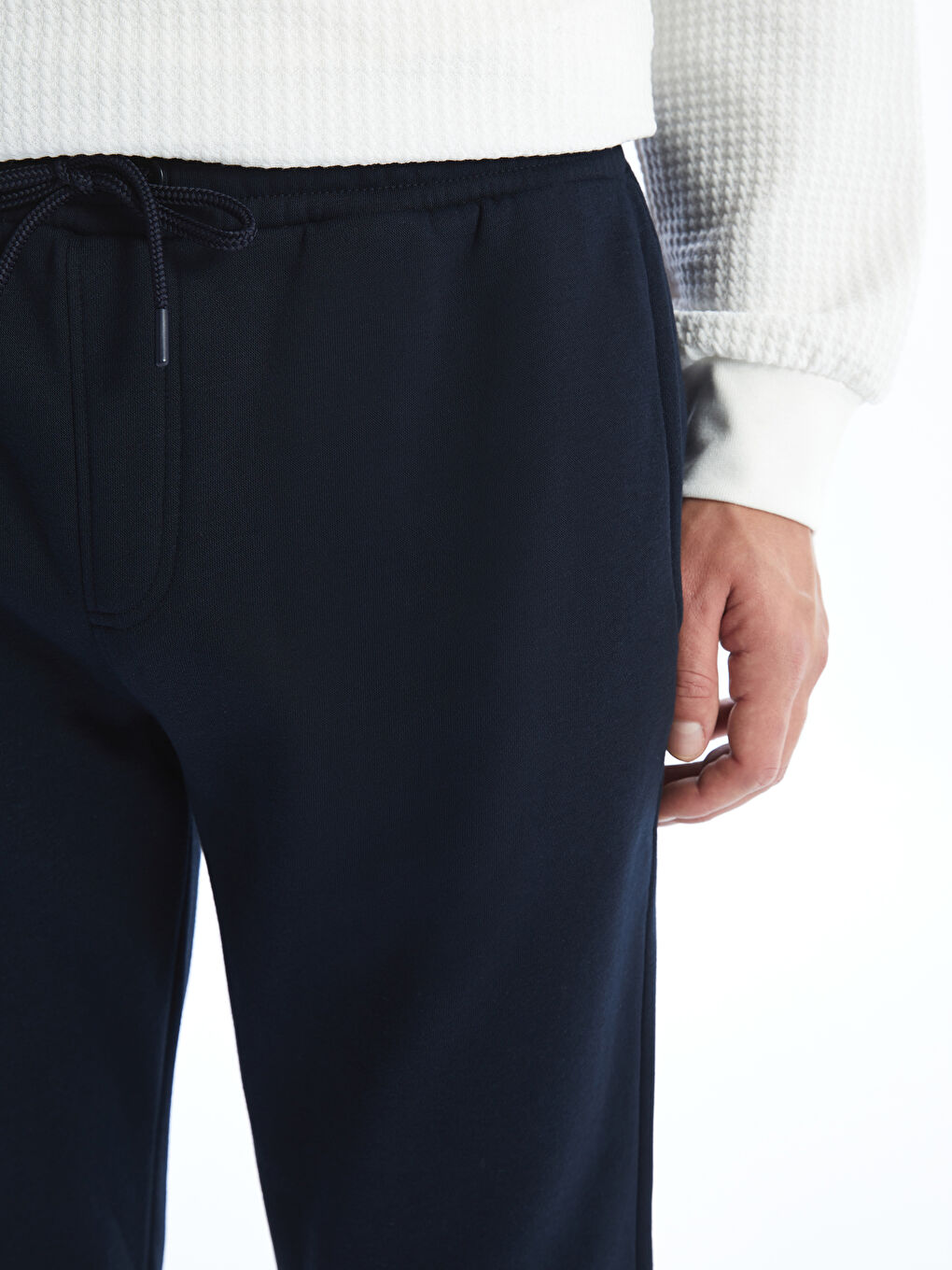 Pantaloni de trening groși cu croială standard pentru bărbați-2