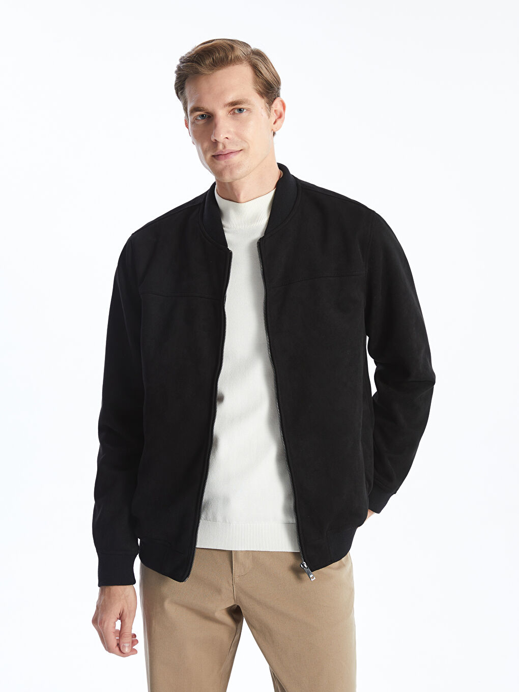 LCWAIKIKI Classic Bomber jakna sa koledž kragnom, standardni kroj za muškarce -W46173Z8-CVL