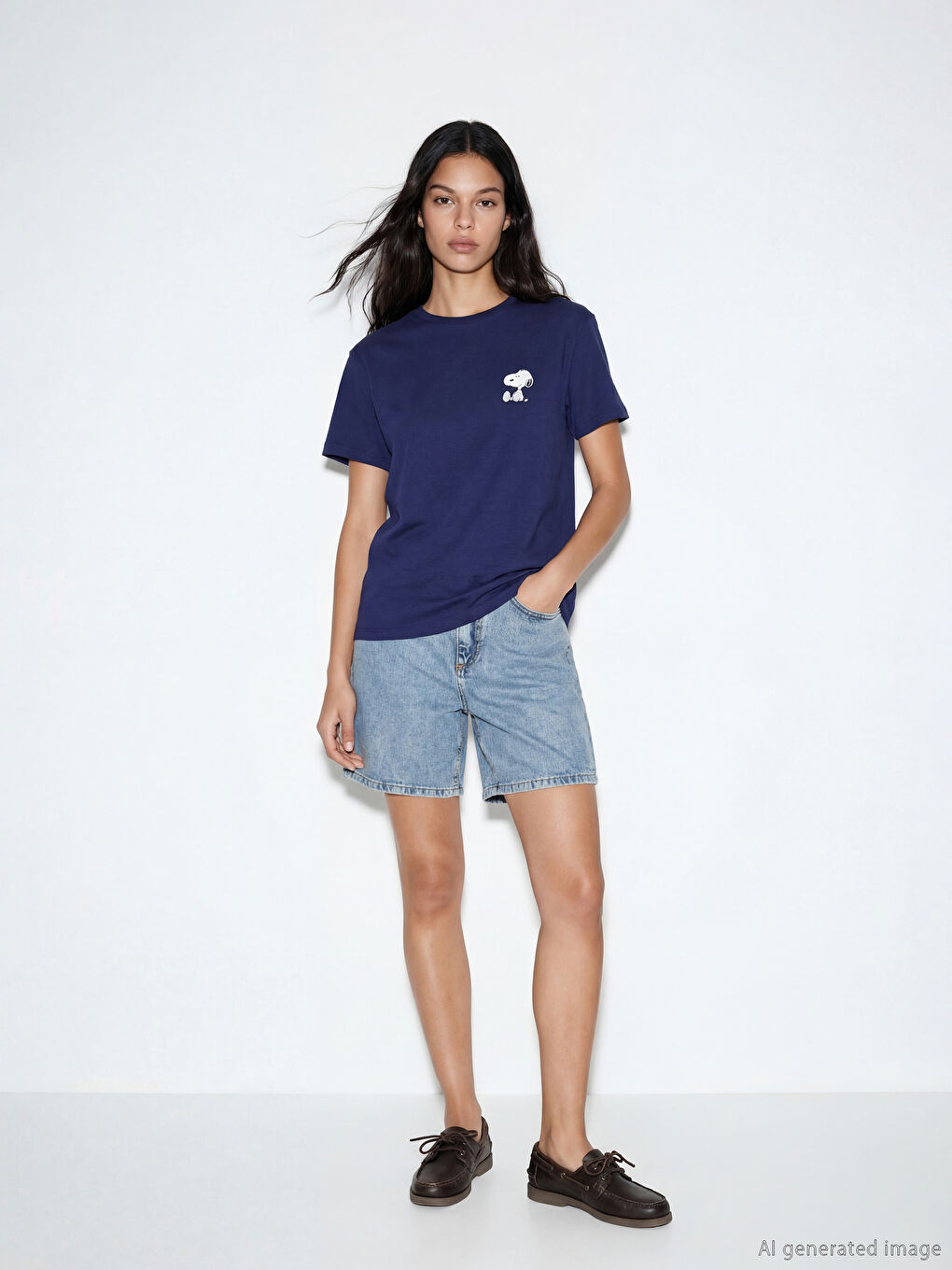 Slim Fit Ripped Detail Women's Denim Shorts