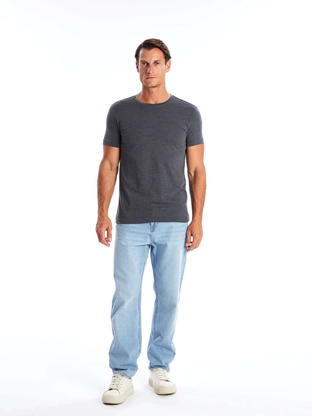 Crew Neck Jersey Men's T-shirt-1