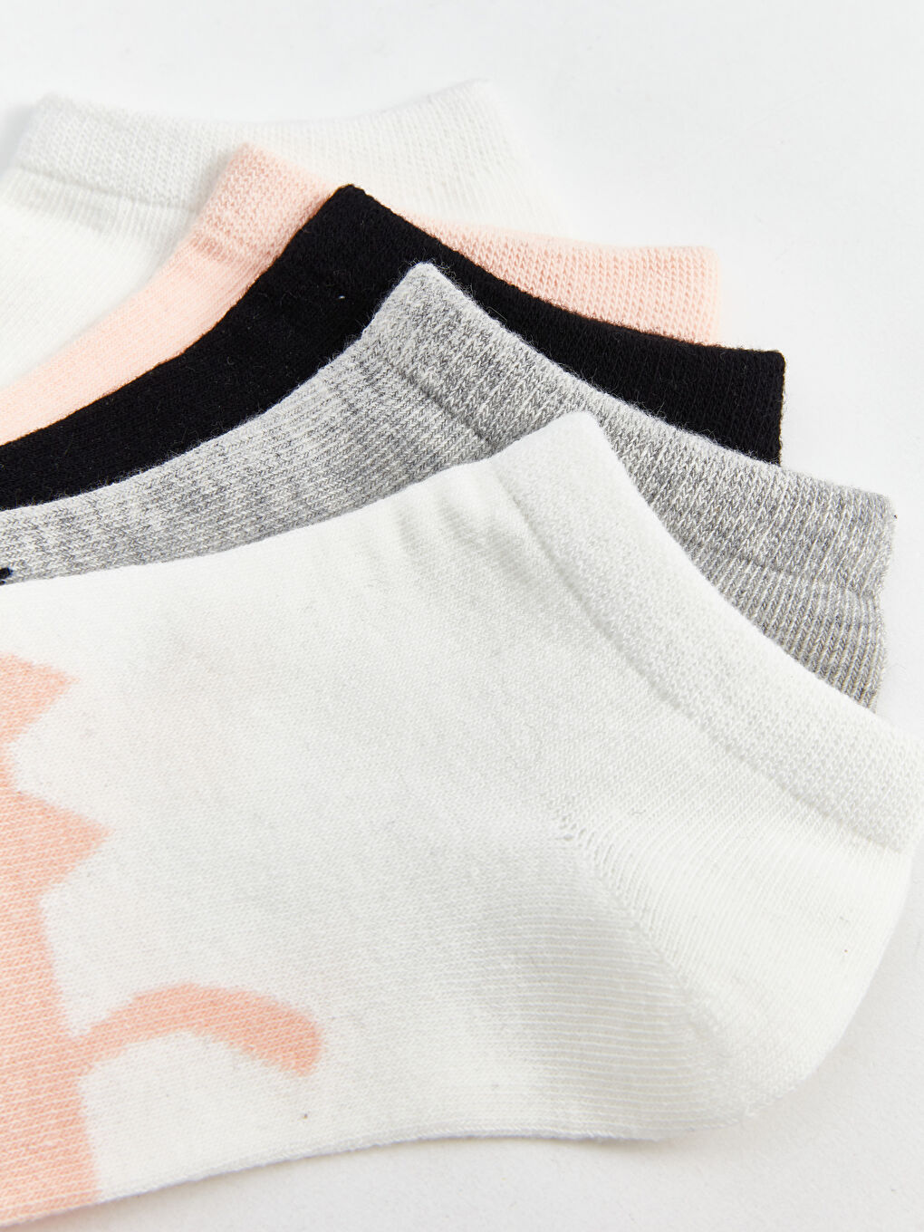 LCW DREAM Patterned Women's Trainer Socks 5 Pack -W46255Z8-GA3