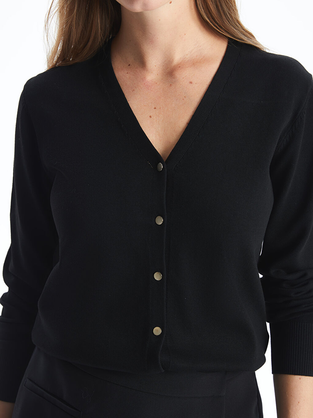 V Neck Women's Knitwear Cardigan-2