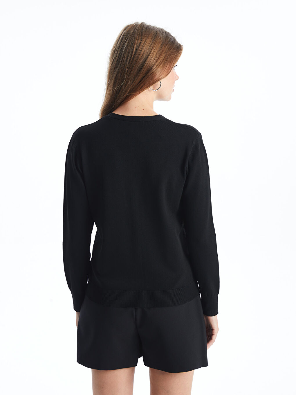 V Neck Women's Knitwear Cardigan-3