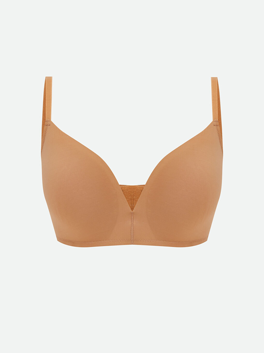 Kahverengi Balensiz Dolgusuz Düz Üçgen Sütyen