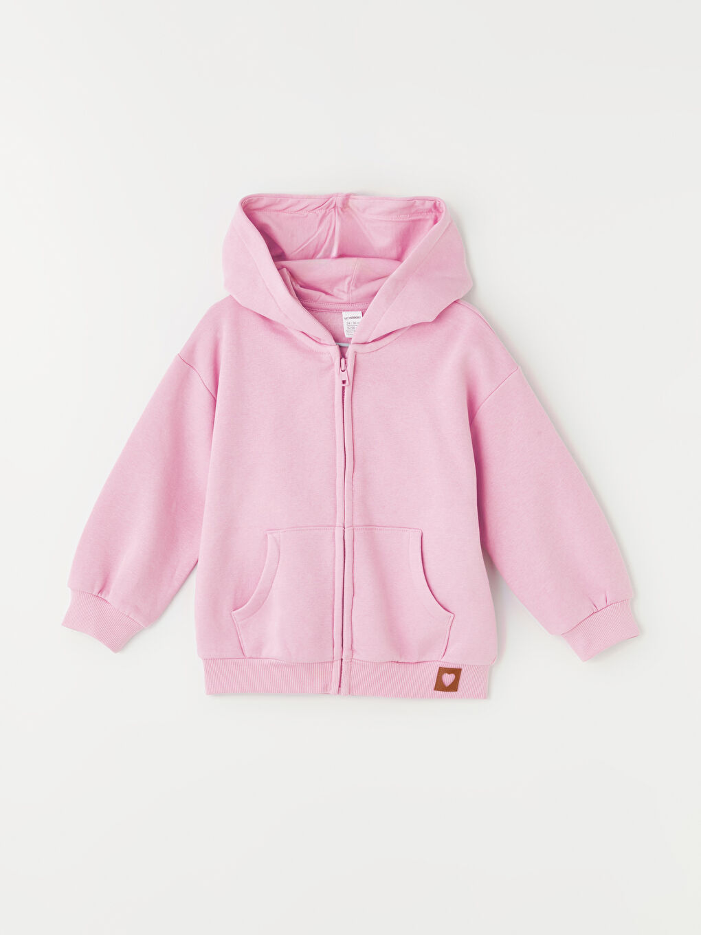 Hooded Long Sleeve Baby Girls' Zippered Sweatshirt