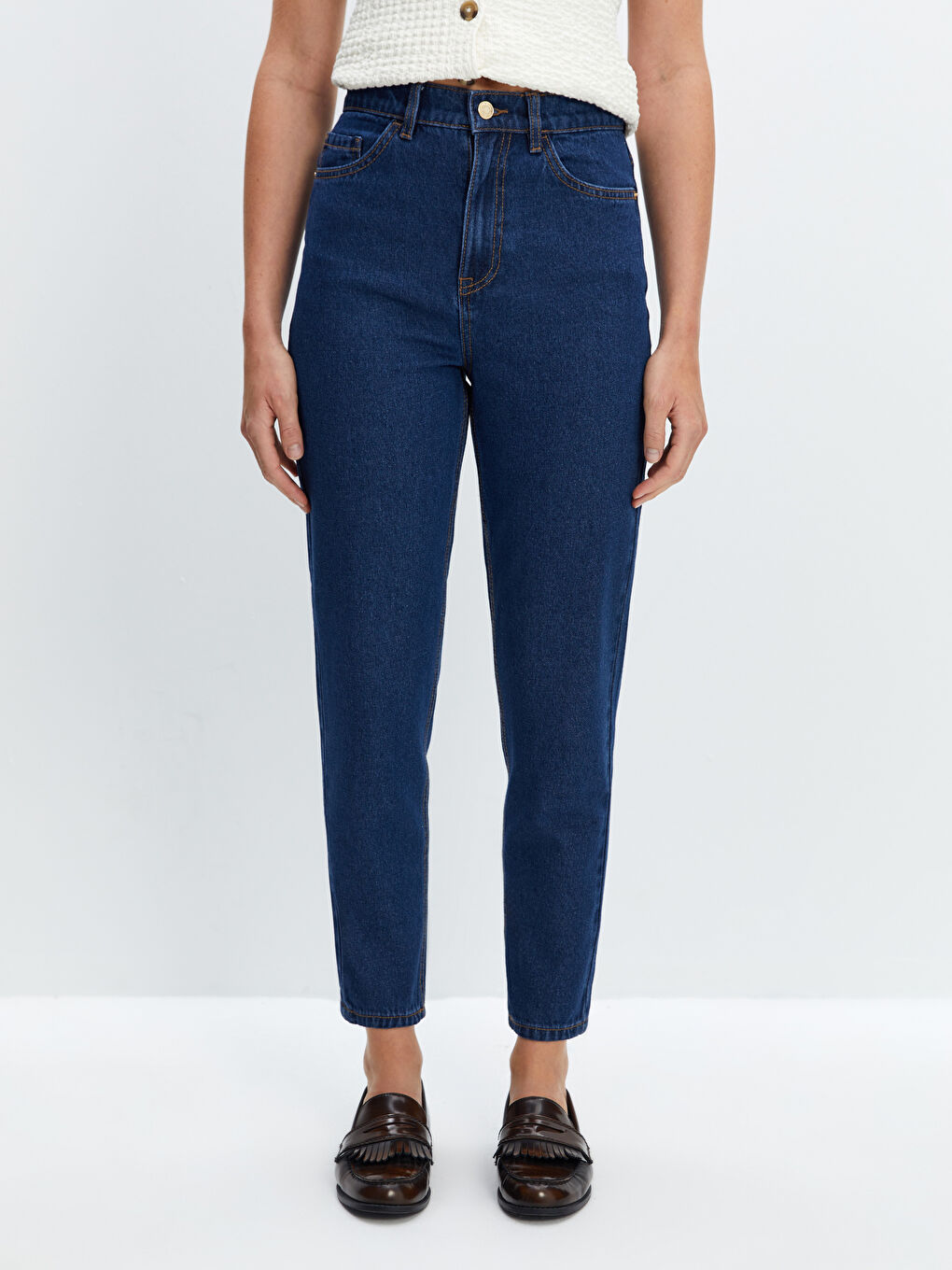 Mom Fit Kadın Jean Pantolon-1