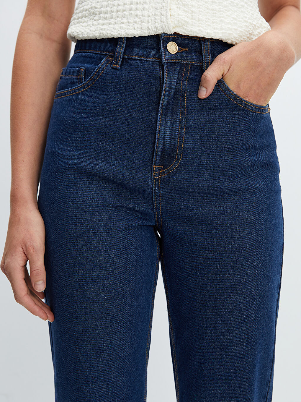 Mom Fit Kadın Jean Pantolon-2