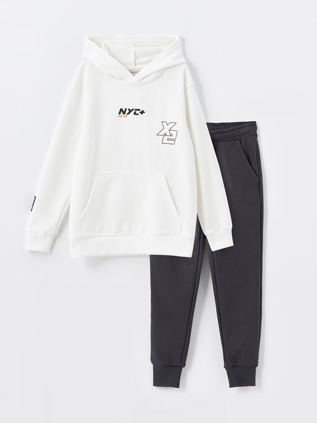 Hooded Boys' Tracksuit Set -W46381Z4-R9J