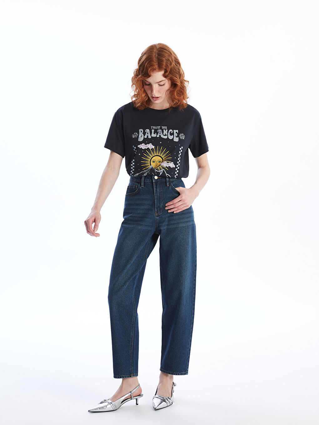 LCW Jeans Balloon Fit Women's Jeans -W46387Z8-JVV