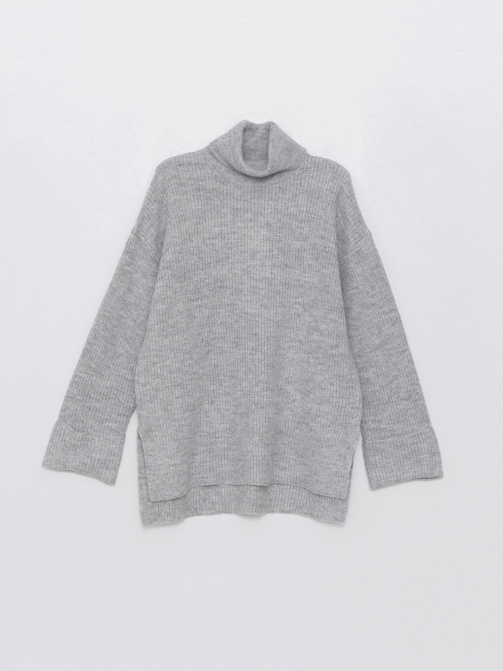 LCWAIKIKI Classic Turtleneck Plain Long Sleeve Women's Knitwear Sweater -W46397Z8-JMD