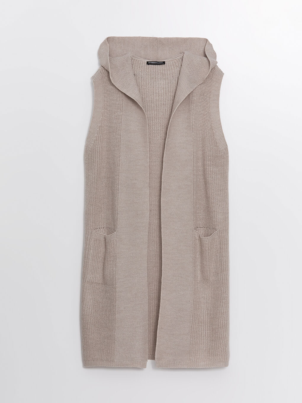 Shawl Collar Textured Women's Knitwear Waistcoat -W46398Z8-L8Q