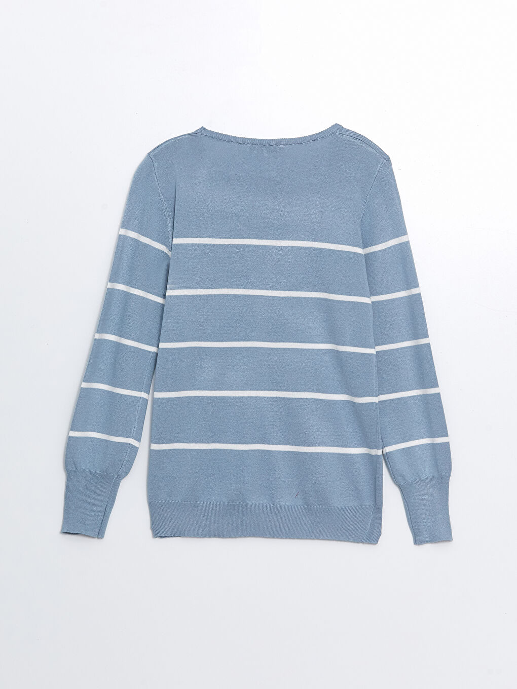 Crew Neck Striped Long Sleeve Women's Knitwear Sweater-6