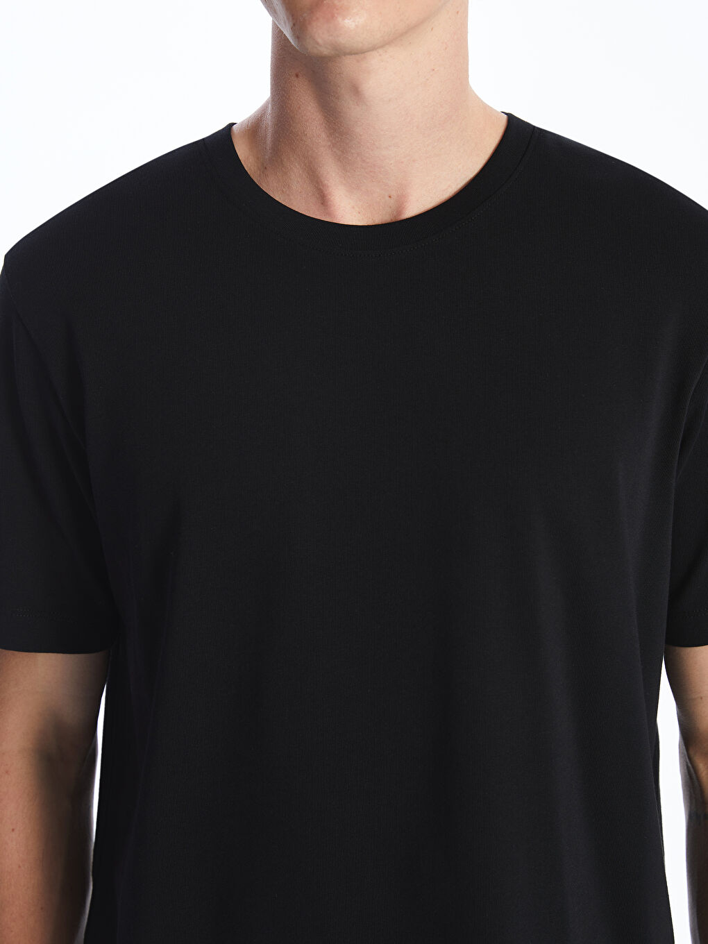 T-shirt à Manches Courtes pour Hommes avec Col Rond-2