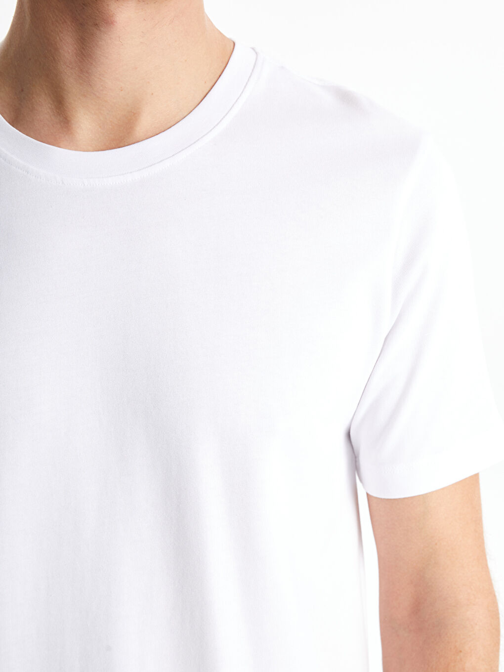 Crew Neck Short Sleeve Men's T-Shirt-2