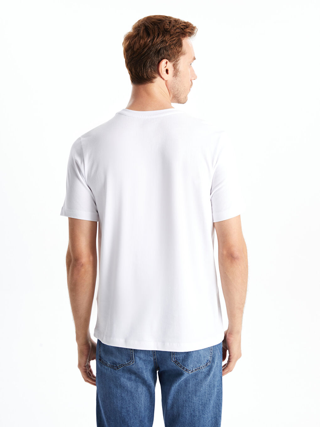 Crew Neck Short Sleeve Men's T-Shirt-3