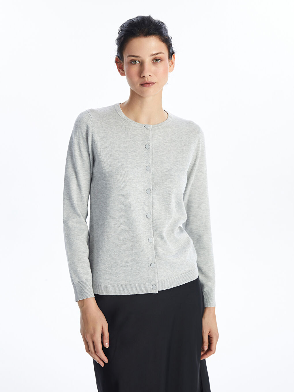 LCWAIKIKI Basic Crew Neck Plain Long Sleeve Women's Knitwear