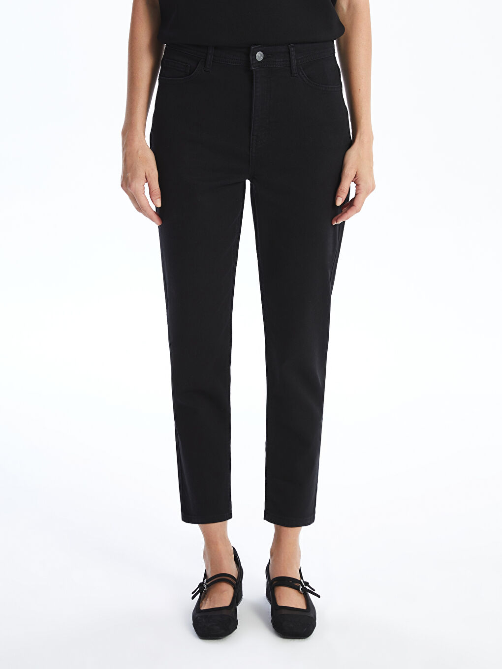 LCWAIKIKI Classic Slim Fit Women's Inner Brushed Jeans -W46421Z8-J0F