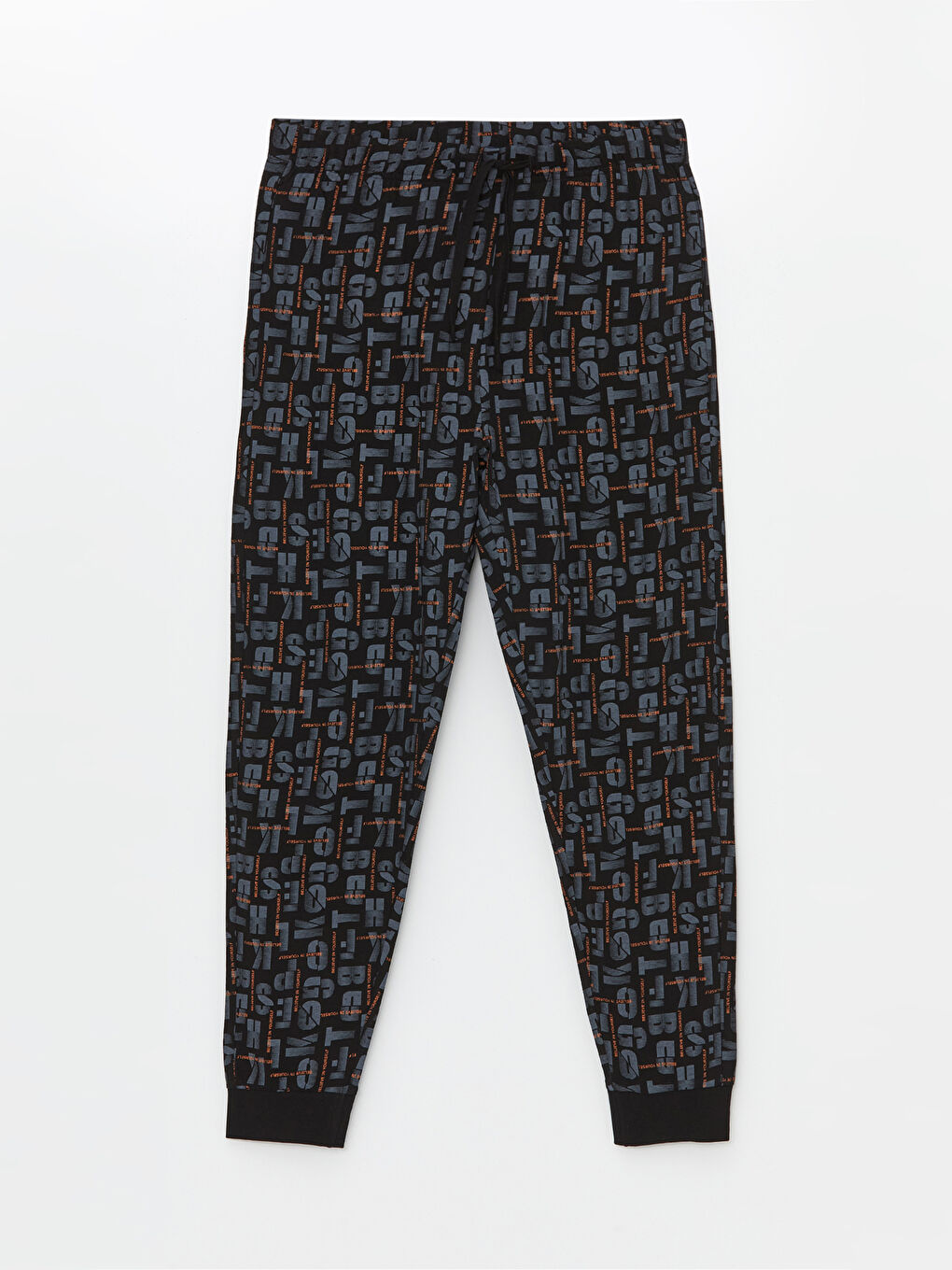 Siyah Slim Fit Erkek Pijama Altı