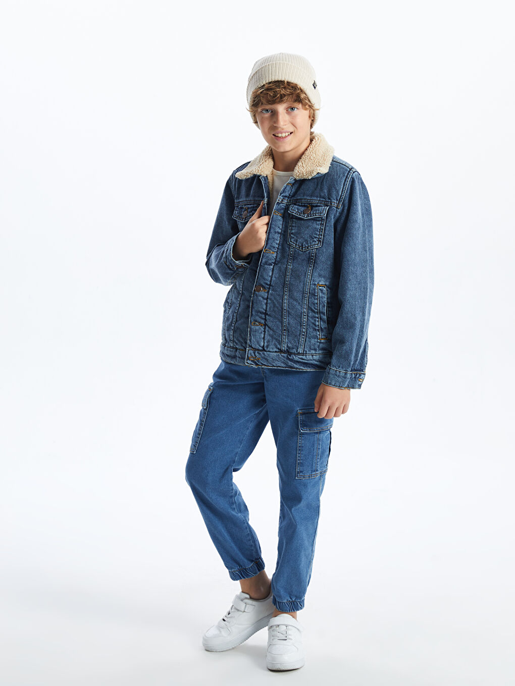 LCW Kids İndigo Erkek Çocuk Jean Ceket - 1