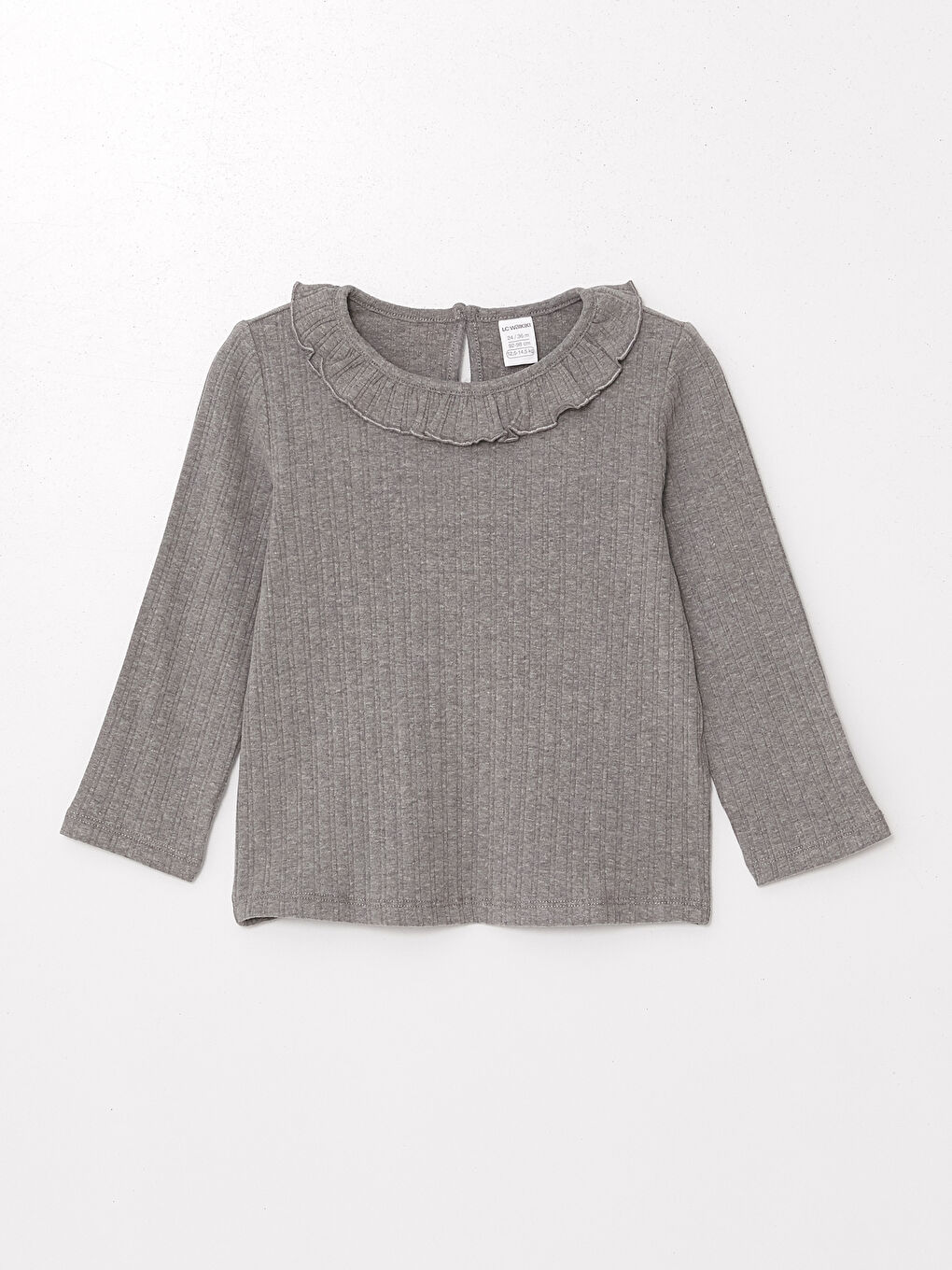 LCW Kids Long Sleeve Textured Girl Blouse -W46453Z1-L8N