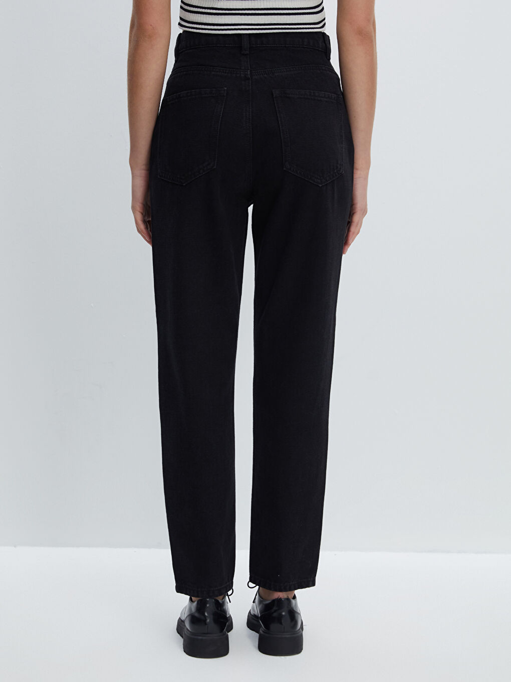 Farmerke visokog struka mom fit za žene-3