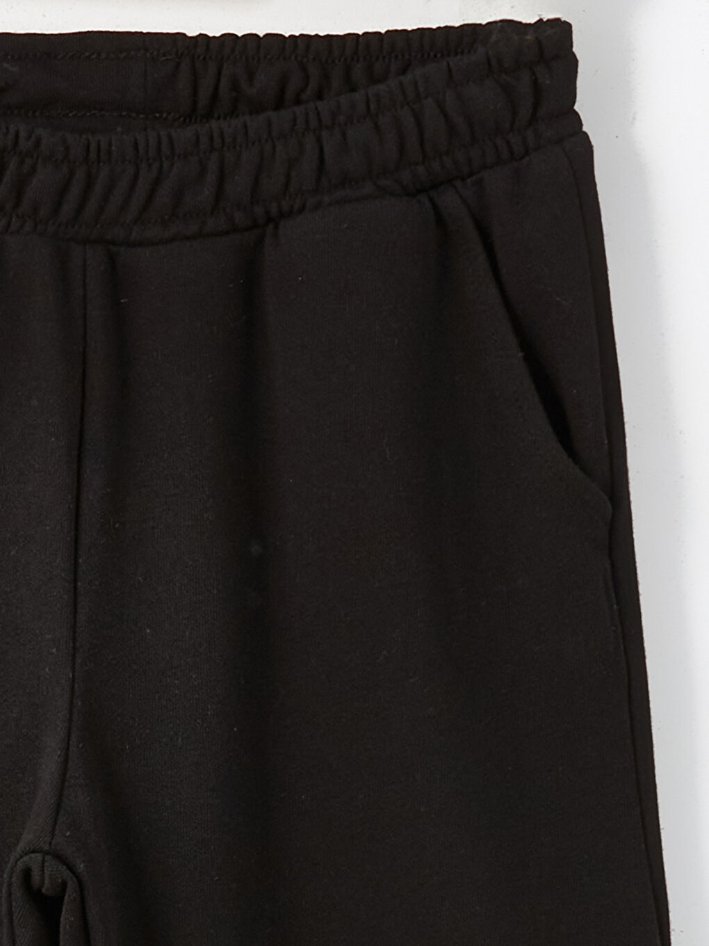 Siyah Beli Lastikli Kız Çocuk Jogger Eşofman Altı-2