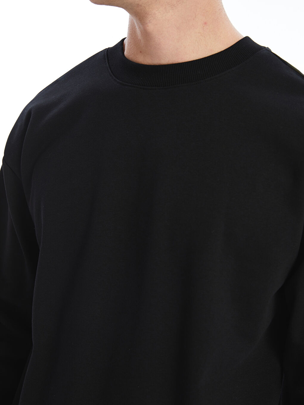 Sweatshirt Épais à Manches Longues pour Hommes avec Col Rond-2