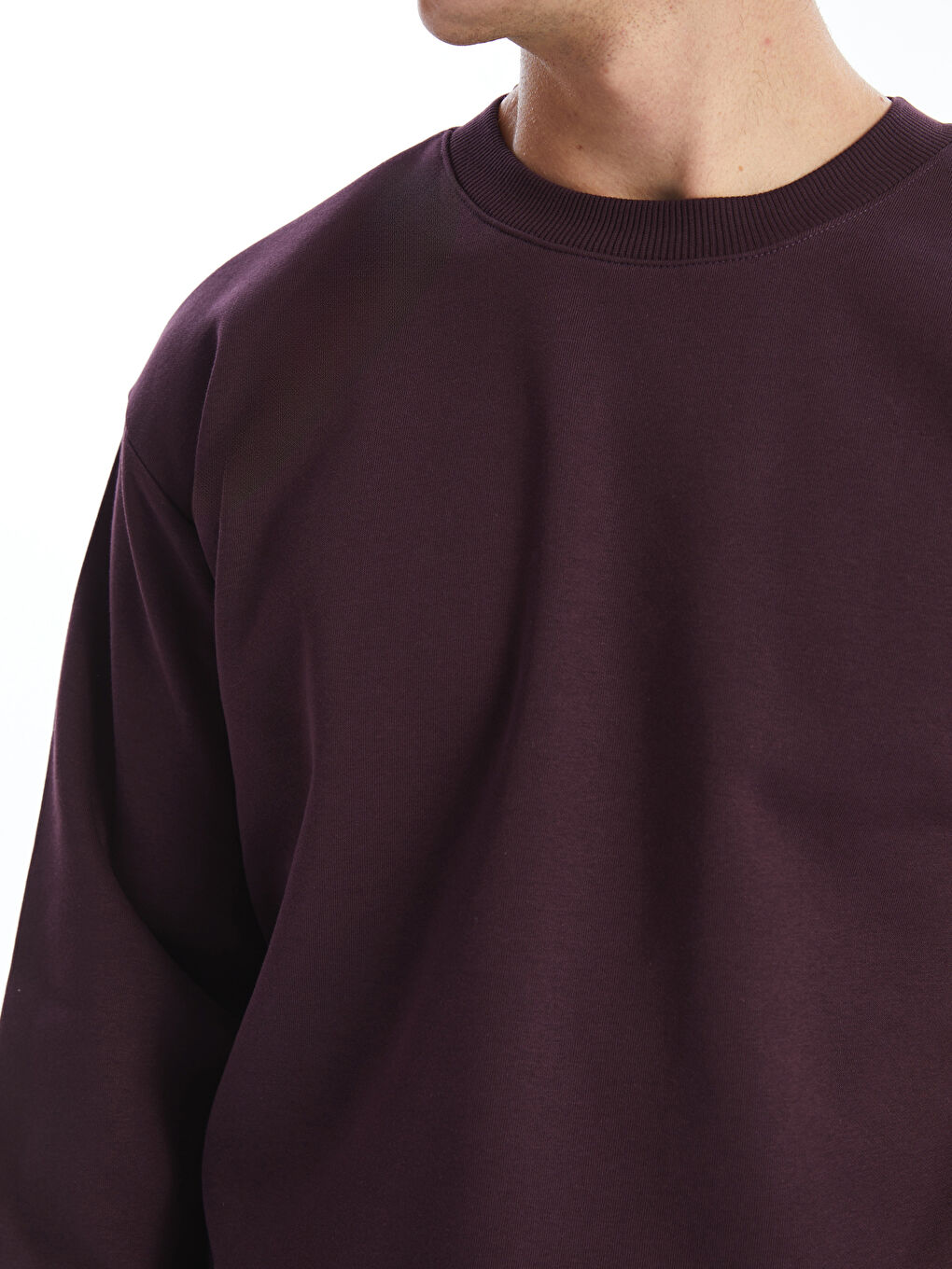 Sweatshirt Épais à Manches Longues pour Hommes avec Col Rond-2