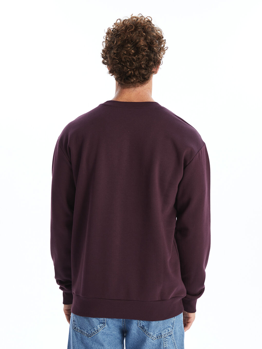 Sweatshirt Épais à Manches Longues pour Hommes avec Col Rond-3