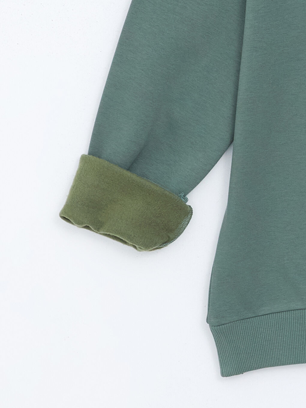 Crew Neck Printed Men's Thick Sweatshirt-6