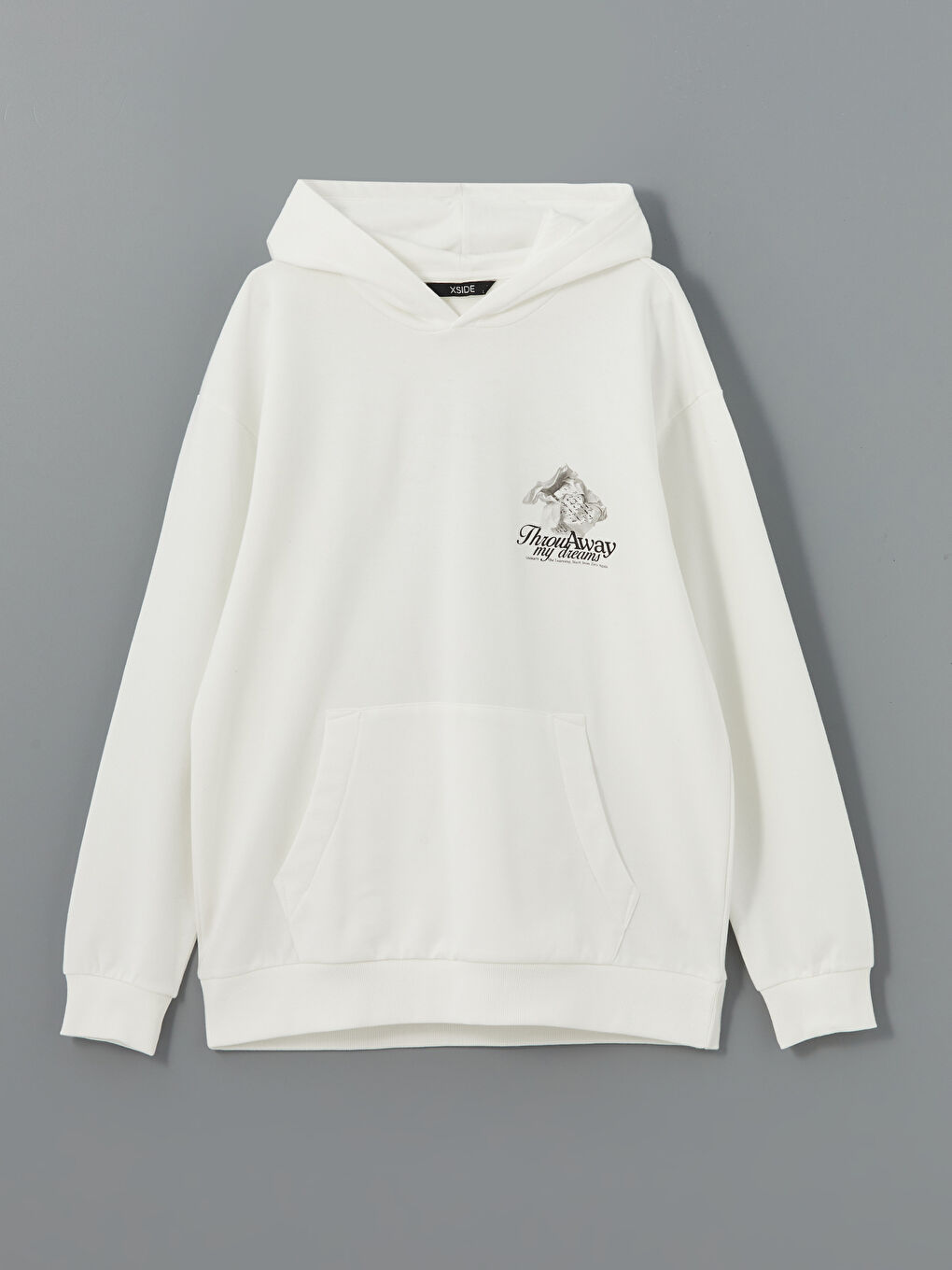 هودي تخين مطبوع كم طويل للرجال-4