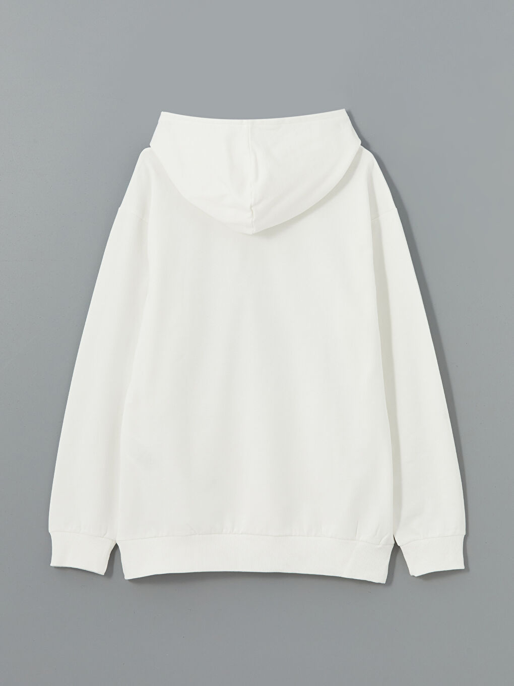 هودي سميك مطبوع كم طويل للرجال-5