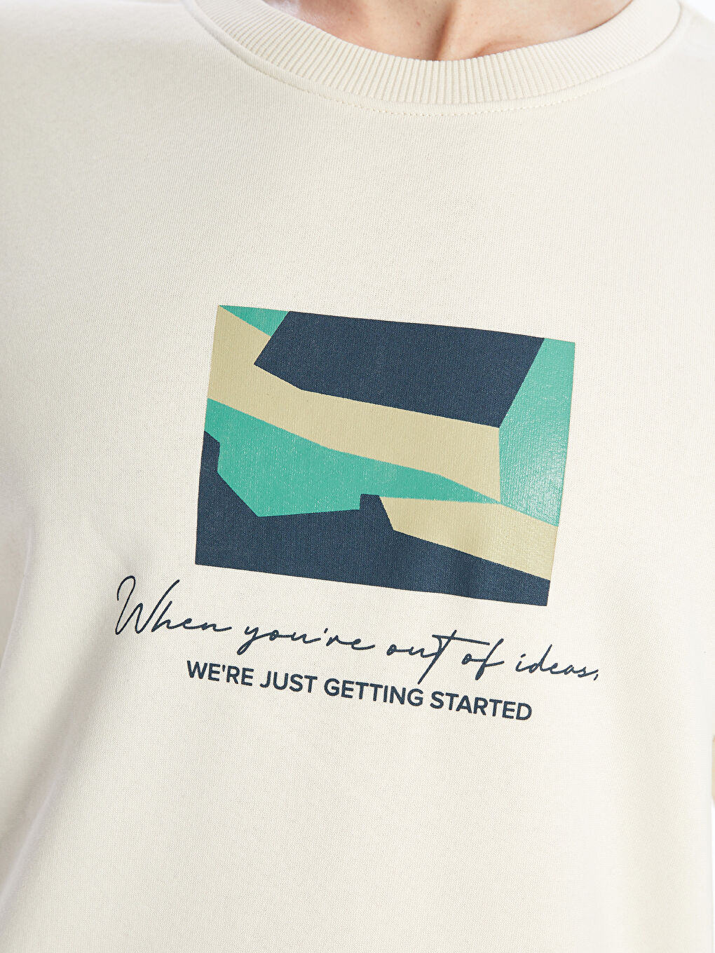 Crew Neck Long Sleeve Printed Men's Sweatshirt-2