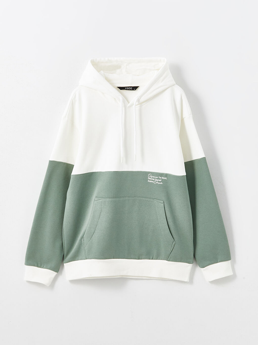 Long Sleeve Color Block Men's Hoodie-4