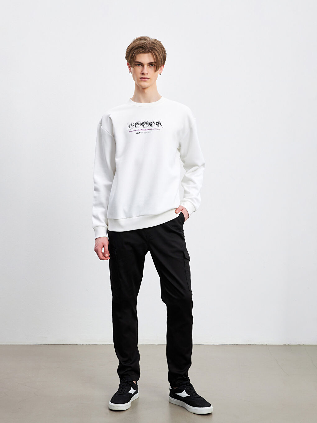 Crew Neck Men's Sweatshirt-1