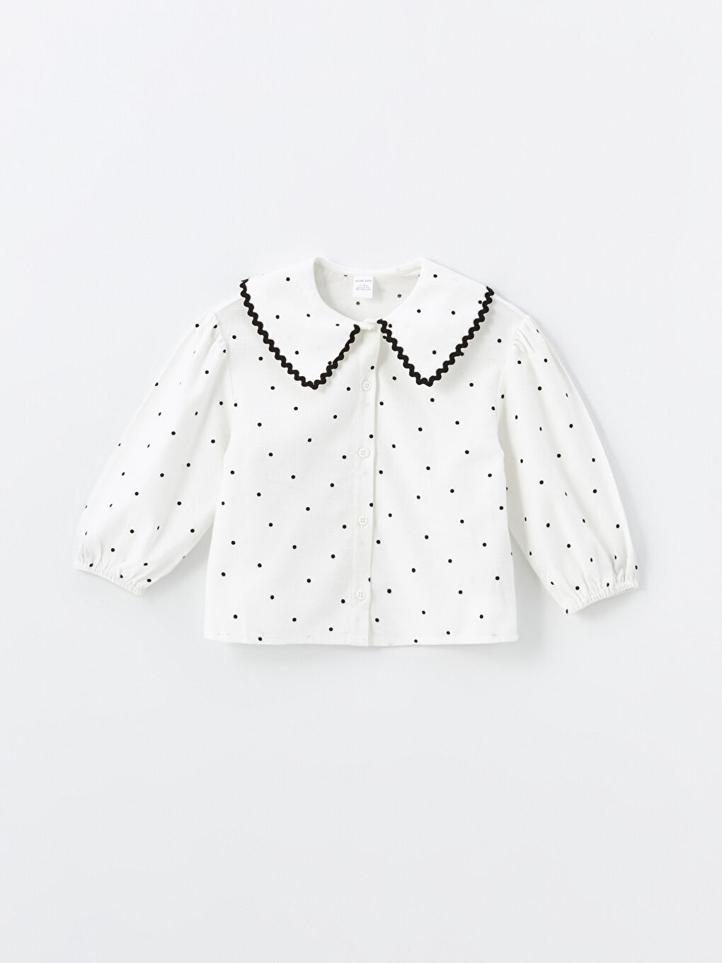 Long Sleeve Polka Dot Girls' Shirt