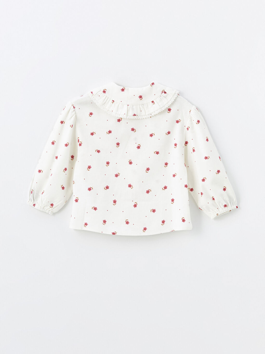 LCW baby Peter Pan Collar Long Sleeve Floral Girl's Shirt -W46557Z1-LRA