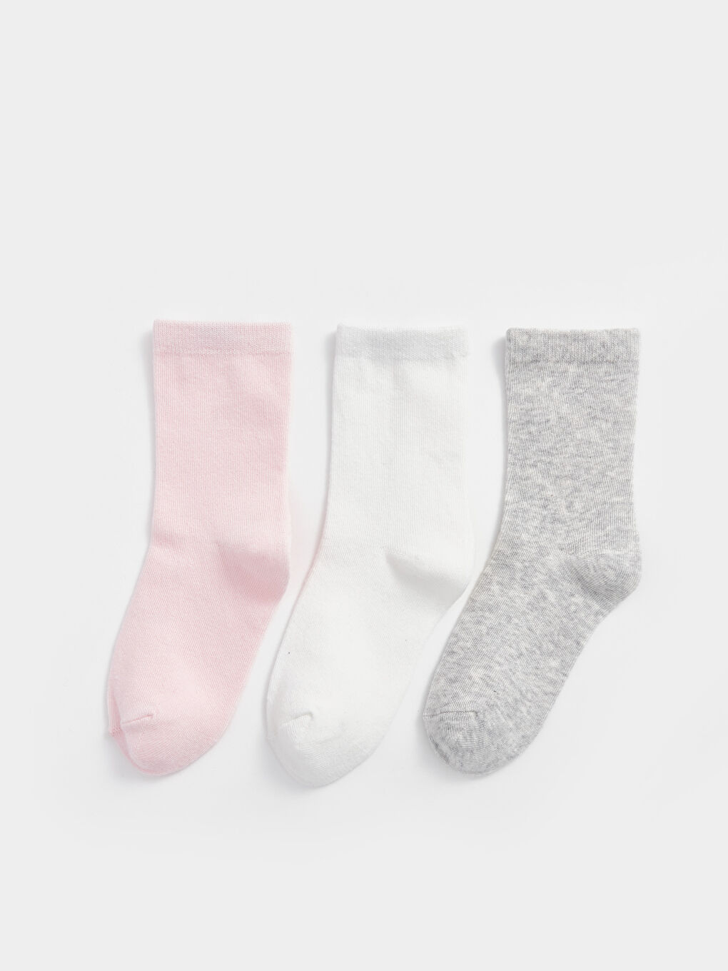 LCW Kids Schlichte Knöchelsocken für Mädchen, 3er-Pack -W46594Z4-FW2