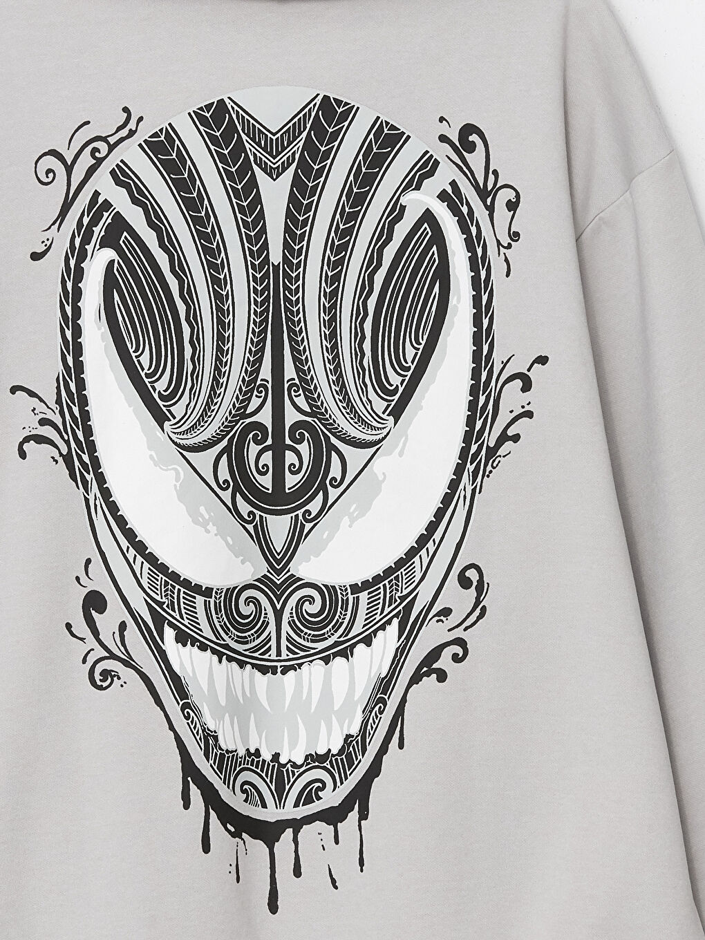 XSIDE Long Sleeve Venom Printed Men's Thick Hoodie -W46595Z8-YGE